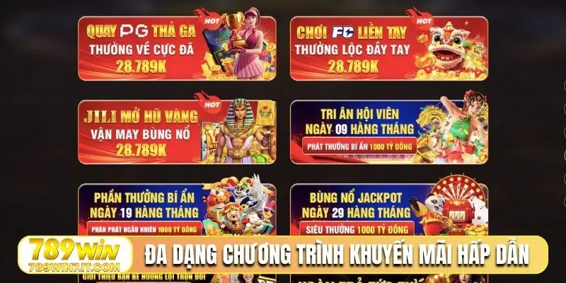 Đa dạng chương trình khuyến mãi hấp dẫn