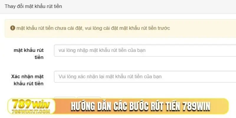 Hướng dẫn các bước rút tiền 789WIN